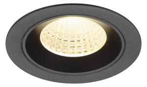 BIG WHITE SLV NUMINOS M Stropní vestavné svítidlo, 3000 K, 55°, IP20, kulaté, černé 1009619