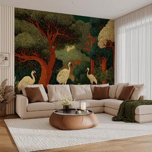 Fototapety Les s jeřáby, Fototapety příroda, w05259 : uwalls.cz