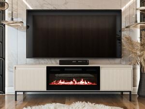TV skříňka/stolek s elektrickým krbem Somkera EF (kašmír)