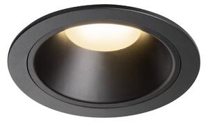 BIG WHITE SLV NUMINOS XL Stropní vestavné svítidlo, 3000 K, 40°, IP20, kulaté, černé 1009939
