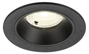 BIG WHITE SLV NUMINOS S Stropní vestavné svítidlo, 4000 K, 40°, IP20, kulaté, černé 1009472