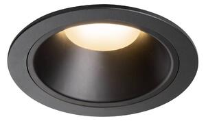 BIG WHITE SLV NUMINOS XL Stropní vestavné svítidlo, 2700 K, 40°, IP20, kulaté, černé 1009921