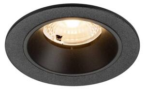 BIG WHITE SLV NUMINOS S Stropní vestavné svítidlo, 2700 K, 40°, IP20, kulaté, černé 1009436