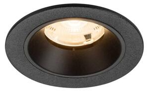 BIG WHITE SLV NUMINOS S Stropní vestavné svítidlo, 2700 K, 20°, IP20, kulaté, černé 1009433