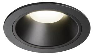BIG WHITE SLV NUMINOS XL Stropní vestavné svítidlo, 4000 K, 55°, IP20, kulaté, černé 1009960