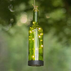 LED solární světlo Bottle, zelená