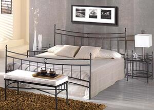 Nábytek ATIKA s.r.o. Kovová postel MARIANA Povrchová úprava: černá, Rozměr: 160 x 200 cm
