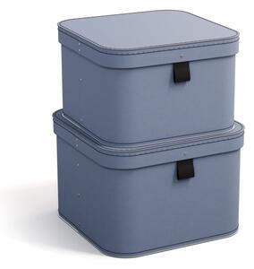 Kartonové úložné boxy s víkem v sadě 2 ks Ludvig – Bigso Box of Sweden
