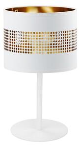 Stolní lampa TAGO 1xE27/15W/230V bílá/zlatá