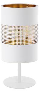 Stolní lampa BOGART 1xE27/15W/230V bílá/zlatá