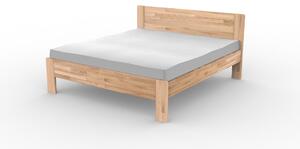 Masivní postel ALEXIA - Solwo Design Dřevo a odstín oleje: BUK Cink - Olej odstín BO102, Rozměr spací plochy: 180x200