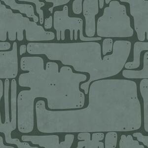 Tapety Abstraktní vzor v odstínech modrozelené barvy, Tapety abstraktní, a01122v3 : uwalls.cz