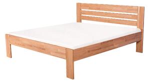 Masivní postel AMANDA - Solwo Design Dřevo a odstín oleje: BUK Cink - Olej odstín BO102, Rozměr spací plochy: 200x200