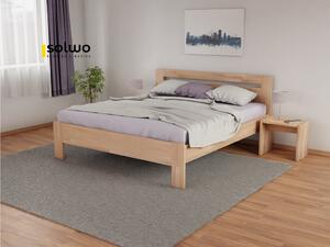 Masivní postel ANGELIKA - Solwo Design Dřevo a odstín oleje: BUK Cink - Olejování přírodní, Rozměr spací plochy: 160x200