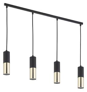 Lustr na lanku ELIT 4xGU10/10W/230V černá