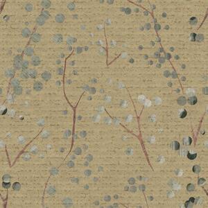 Tapety Abstraktní botanický vzor s kruhy, Tapety květiny, a01126 : uwalls.cz