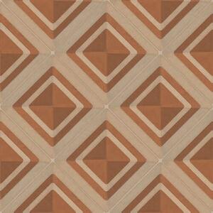 Tapety Geometrický diamantový vzor v terakotových tónech, Tapety abstraktní, a01128 : uwalls.cz