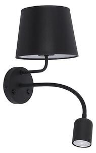 Nástěnná lampa MAJA 1xE27/15W/230V + 1xGU10/10W/230V černá