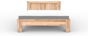 Masivní postel RUMBA - Solwo Design Dřevo a odstín oleje: BUK Cink - Olej odstín BO102, Rozměr spací plochy: 140x200