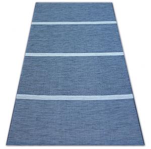 Makro Abra Kusový koberec Sisal COLOR 47011/309 Pruhy modrý Rozměr: 160x230 cm