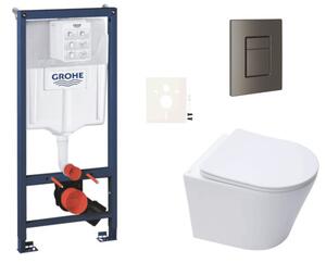 Závěsný WC set do lehkých stěn / předstěnová montáž SAT Infinitio SIKOGRSIN10SCAL0