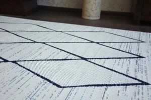 Makro Abra Kusový koberec Sisal COLOR 47272/396 bílý geometrický vzor Rozměr: 200x290 cm