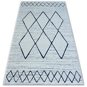 Makro Abra Kusový koberec Sisal COLOR 47272/396 bílý geometrický vzor Rozměr: 160x230 cm
