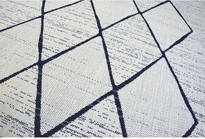 Makro Abra Kusový koberec Sisal COLOR 47272/396 bílý geometrický vzor Rozměr: 200x290 cm
