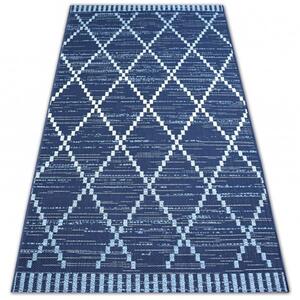 Makro Abra Kusový koberec Sisal COLOR 47268/309 modrý geometrický vzor Rozměr: 120x170 cm