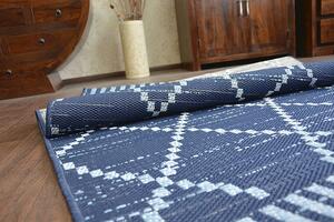 Makro Abra Kusový koberec Sisal COLOR 47268/309 modrý geometrický vzor Rozměr: 200x290 cm