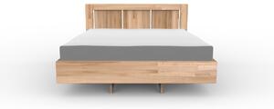Masivní postel ANDROMEDA - Solwo Design Dřevo a odstín oleje: BUK Cink - Olej odstín BO102, Rozměr spací plochy: 240x200