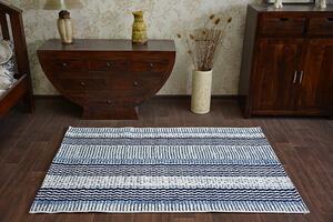 Makro Abra Kusový koberec Sisal COLOR 47276/396 Pruhovaný bílý modrý Rozměr: 120x170 cm