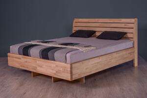 Masivní postel GEMINI - Solwo Design Dřevo a odstín oleje: BUK Cink - Olej odstín BO106, Rozměr spací plochy: 220x200