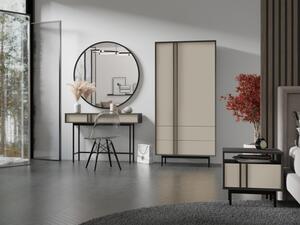 Nábytek do ložnice Wektus II, Barva: antracit / světle béžová 5903211425950