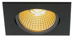 SLV BIG WHITE NEW TRIA hranaté LED vnitřní svítidlo k zabudování do stropu, černá, 1800-3000K 7,2W 1001991