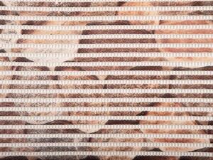 Koupelnová pěnová rohož / předložka PRO-002 Kameny - hnědá - metráž šířka 65 cm