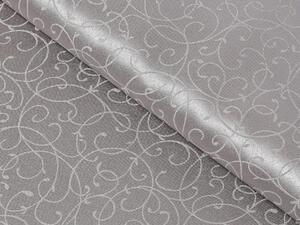 Biante Luxusní dekorační běhoun na stůl PM-013 Ornamenty - šedý 20x120 cm