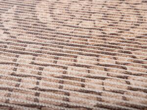 Koupelnová pěnová rohož / předložka PRO-003 Hnědá mozaika - metráž šířka 65 cm