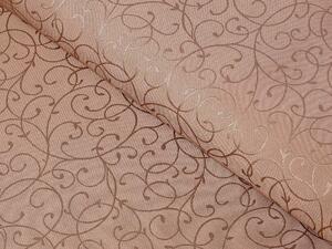 Biante Luxusní dekorační čtvercový ubrus PM-014 Ornamenty - světle hnědý 50x50 cm