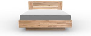 Masivní postel MERKUR - Solwo Design Dřevo a odstín oleje: BUK Cink - Olej odstín BO104, Rozměr spací plochy: 140x200