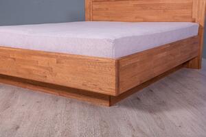 Masivní postel MARS - Solwo Design Dřevo a odstín oleje: BUK Cink - Olej odstín BO105, Rozměr spací plochy: 180x200