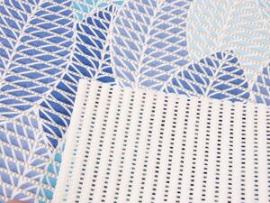 Koupelnová pěnová rohož / předložka PRO-008 Modré listy - metráž šířka 65 cm