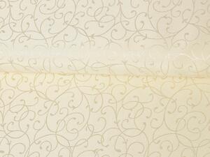 Luxusní dekorační látka PM-012 Ornamenty - vanilková - šířka 300 cm