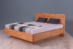 Masivní postel MARS - Solwo Design Dřevo a odstín oleje: BUK Cink - Olej odstín BO106, Rozměr spací plochy: 160x200