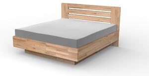 Masivní postel MERKUR - Solwo Design Dřevo a odstín oleje: BUK Cink - Olejování přírodní, Rozměr spací plochy: 140x200