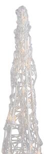 Vánoční stromek průhledný 60 cm vč. LED IP44 - Coni