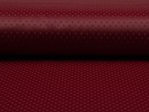 Dekorační látka PM-002 Drobné nopky - vínově červená - šířka 160 cm