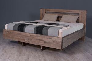 Masivní postel PEGAS - Solwo Design Dřevo a odstín oleje: BUK Cink - Olej odstín BO103, Rozměr spací plochy: 200x200