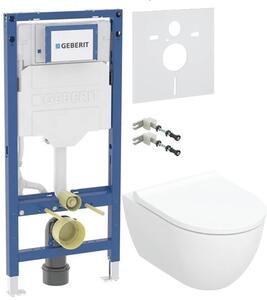 Sada WC mísa se sedátkem s pomalým sklápěním Geberit Acanto 502.774.00.8, podomítkový WC modul Geberit Duofix 111.320.00.6, 111.815.00.1, 156.050.00.1