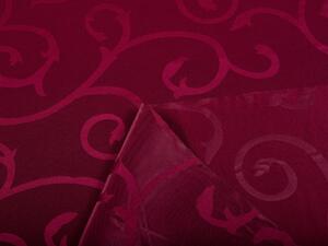 Dekorační látka PM-005 Zámecký vzor - vínově červená - šířka 160 cm